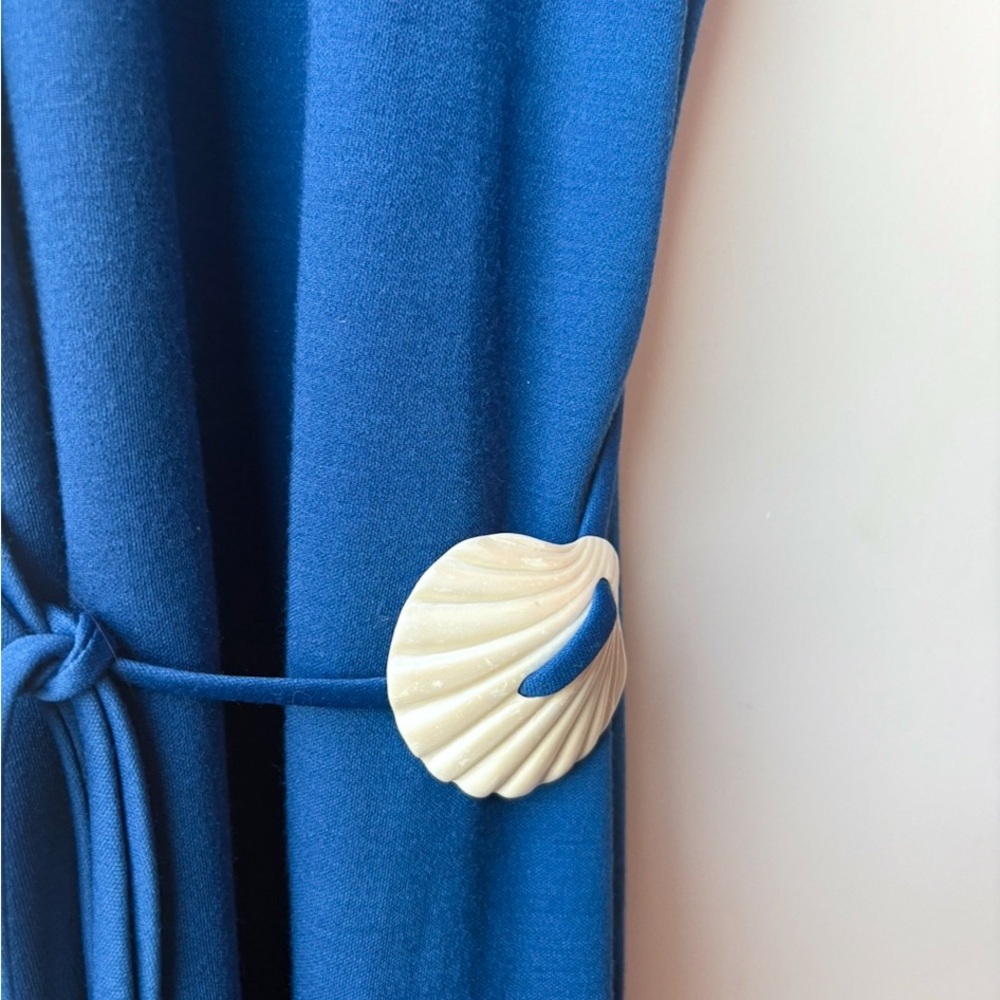 Vintage 1970s Avon Fashions Cobalt Blue Knit Dress - Picture 6 of 7